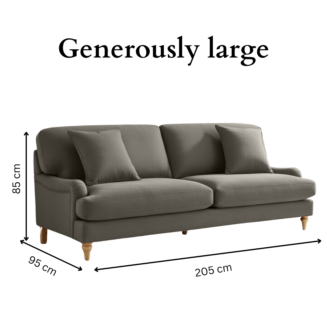 Lemon Sofa - 3 Seater - Grey