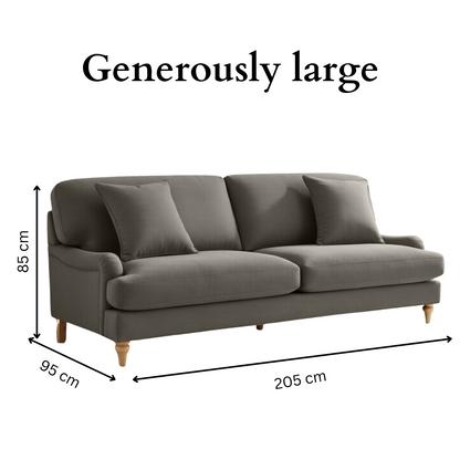Lemon Sofa - 3 Seater - Grey
