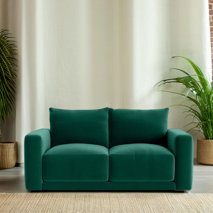 Plum Sofa - 2 Seater - Forest Green