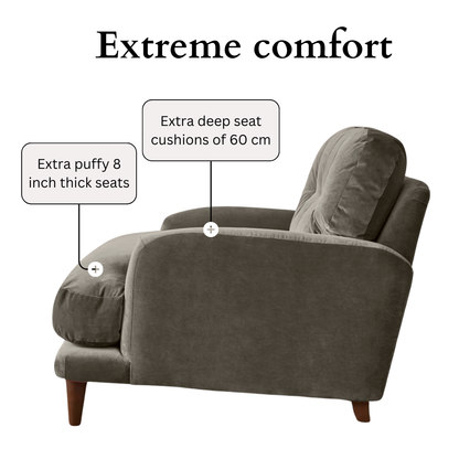 Sugar Sofa - Loveseat - Grey