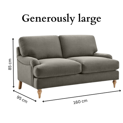 Lemon Sofa - 2 Seater - Grey