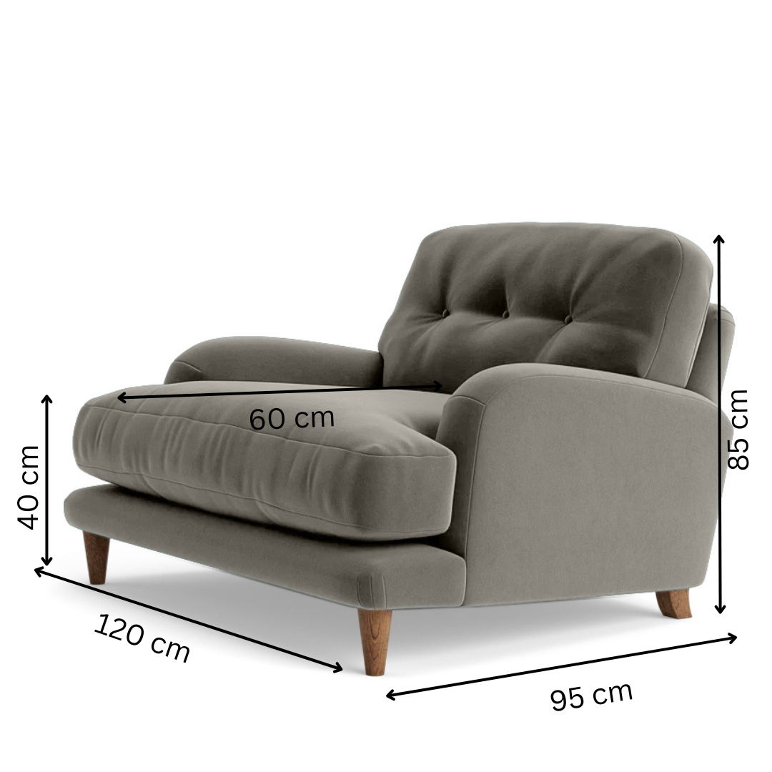 Sugar Sofa - Loveseat - Grey