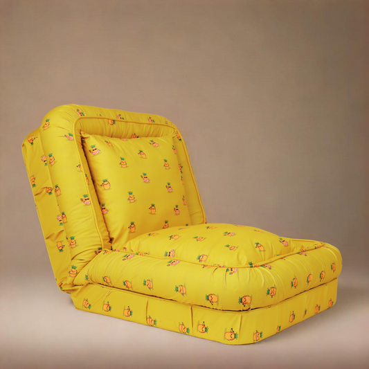 Woolly - Human Dog Bed/Floor Sofa Bed - Pineapples