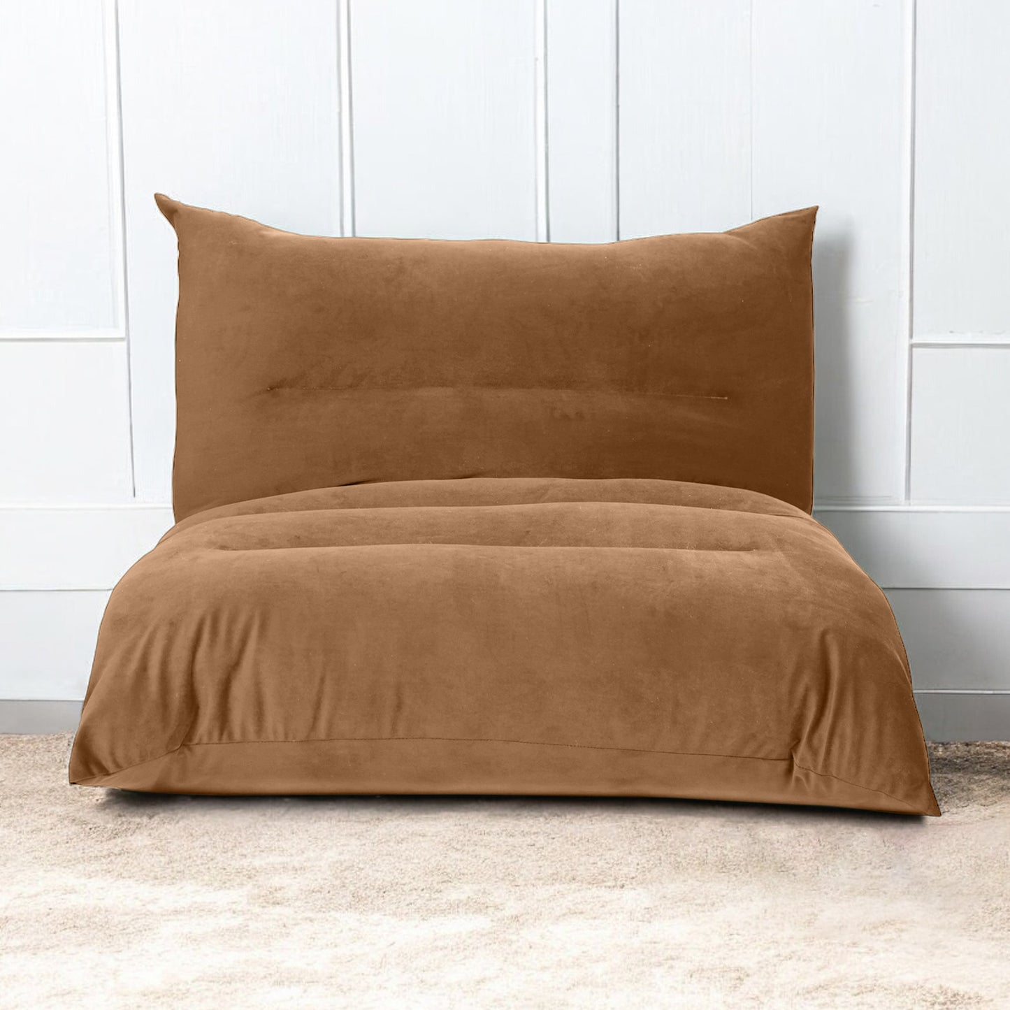 Flooton - Floor Sofa and Futon Bed - Brown