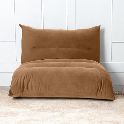 Flooton - Floor Sofa and Futon Bed - Brown