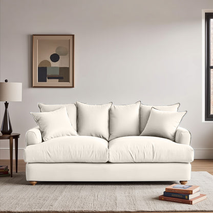 Chunky Sofa - 2 Seater - Beige