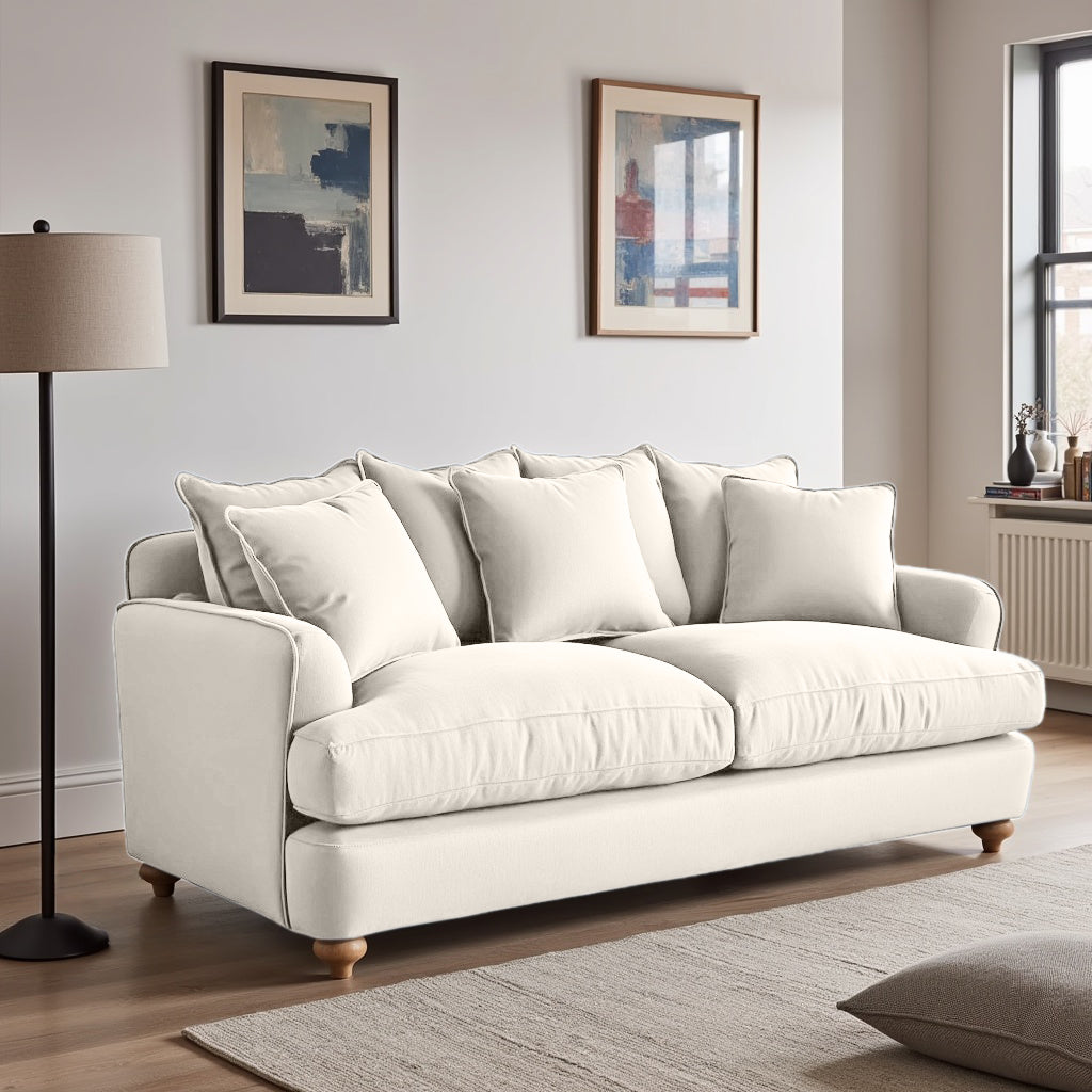 Chunky Sofa - 2 Seater - Beige