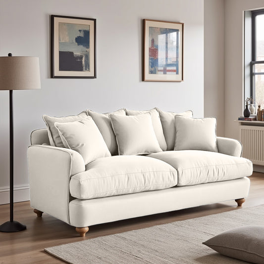 Chunky Sofa - 2 Seater - Beige