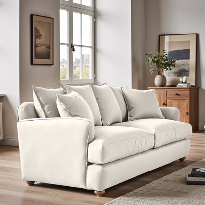Chunky Sofa - 3 Seater - Beige