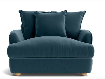 Chunky Sofa - Loveseat - Blue