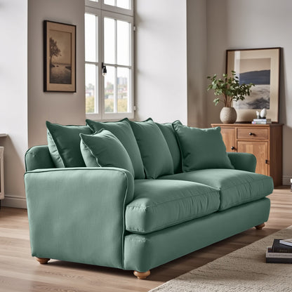Chunky Sofa - 3 Seater - Green