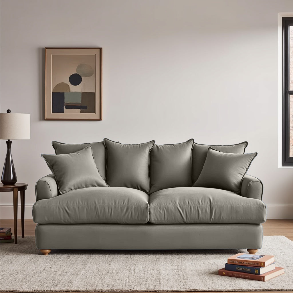 Chunky Sofa - 2 Seater - Grey