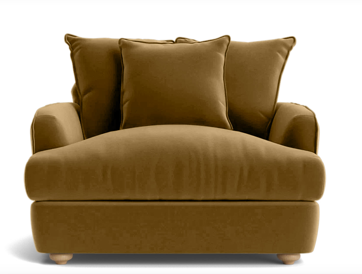 Chunky Sofa - Loveseat - Mustard