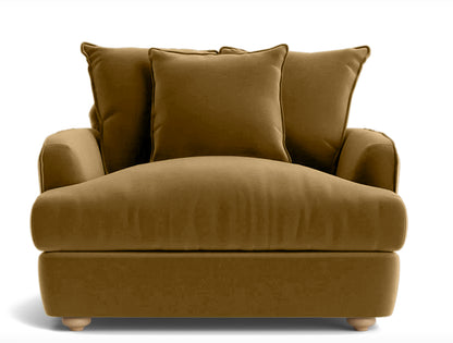 Chunky Sofa - Loveseat - Mustard