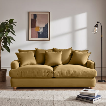 Chunky Sofa - 3 Seater - Mustard