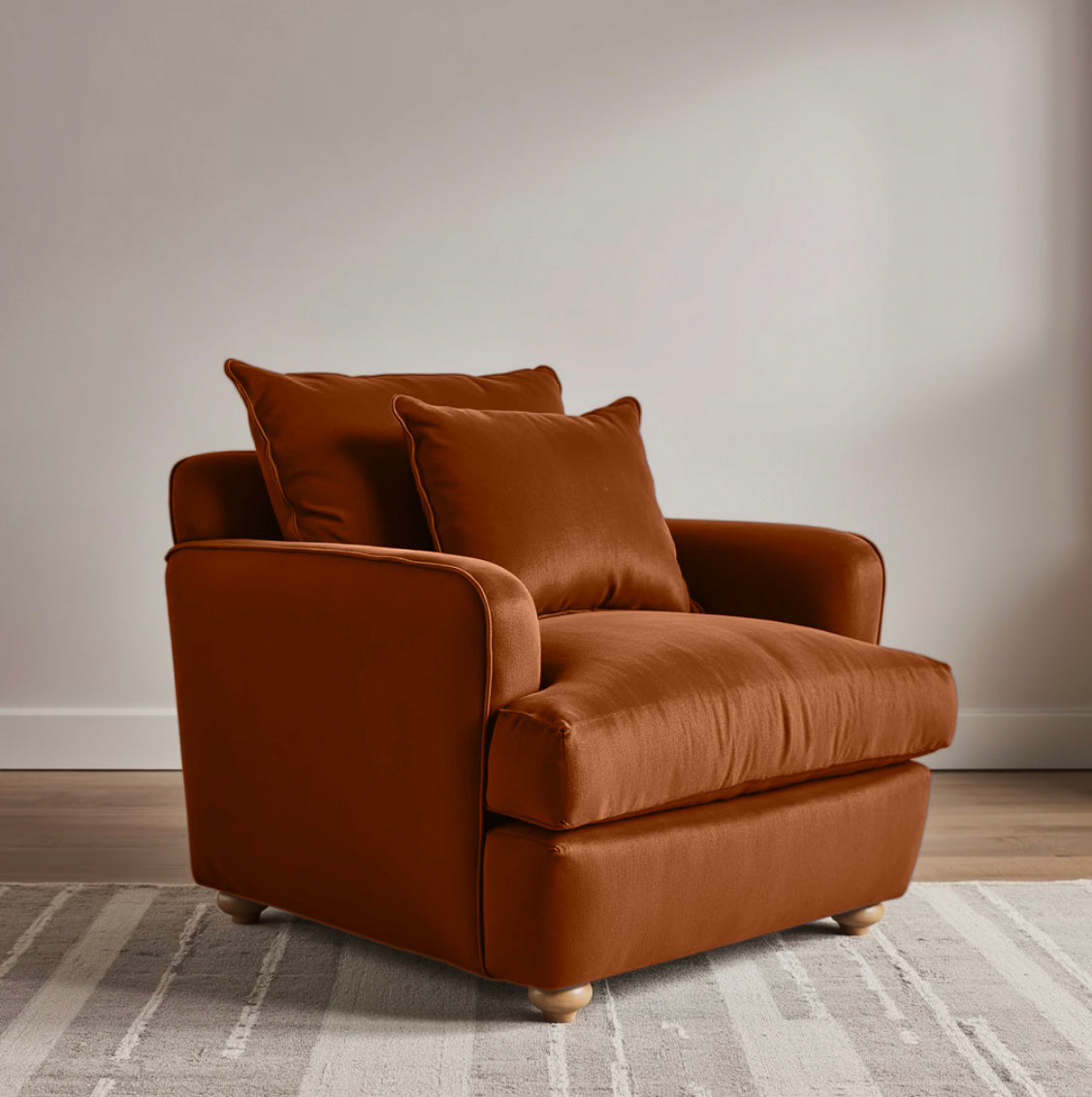 Chunky Sofa - Loveseat - Copper