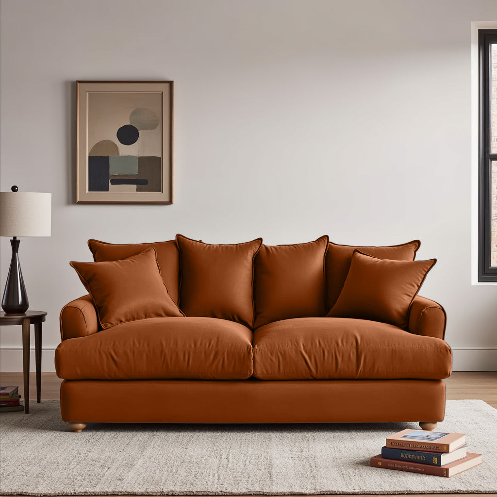 Chunky Sofa - 2 Seater - Copper