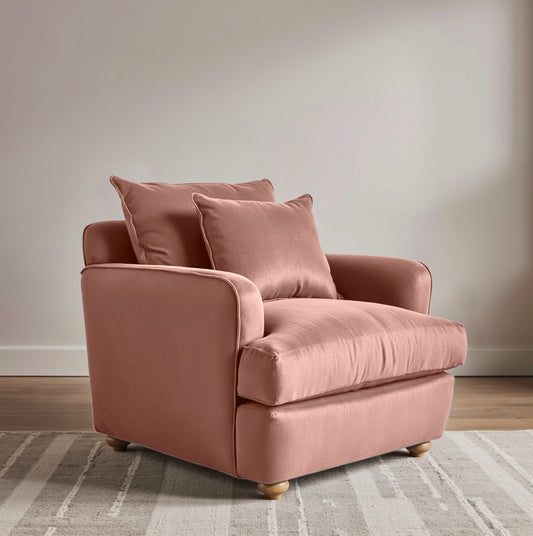 Chunky Sofa - Loveseat - Peach