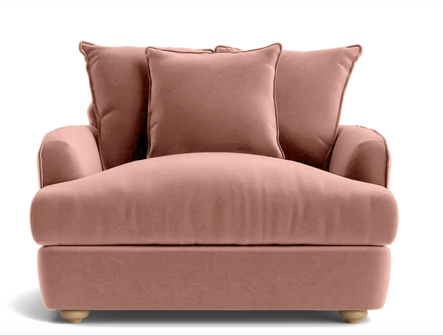 Chunky Sofa - Loveseat - Peach