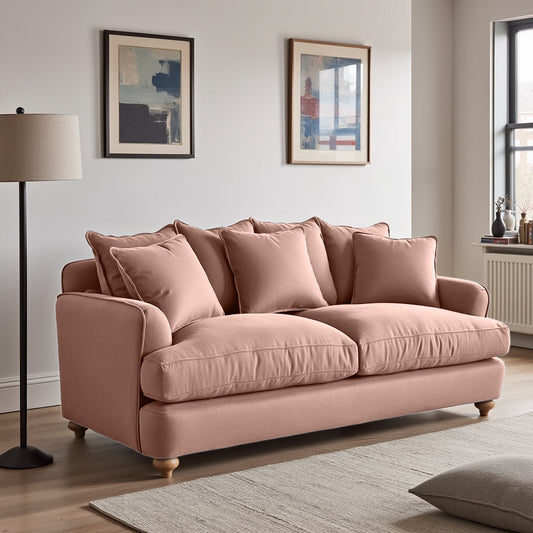 Chunky Sofa - 2 Seater - Peach