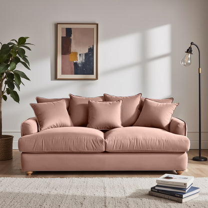 Chunky Sofa - 3 Seater - Peach