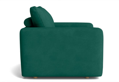 Plum Sofa - Loveseat - Forest Green