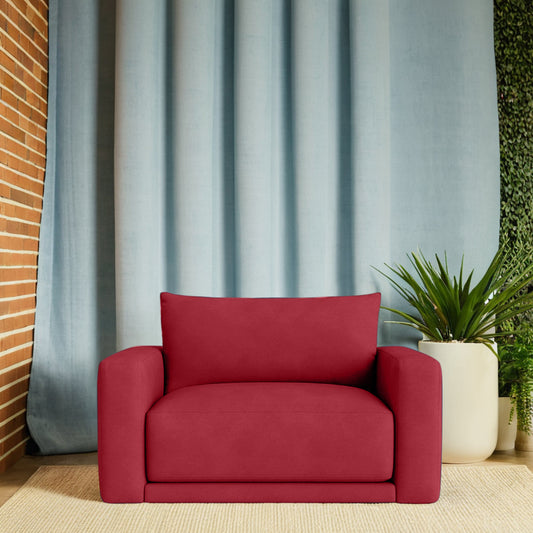 Plum Sofa - Loveseat - Maroon