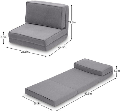 Flooton - Floor Sofa Cum Bed - Grey