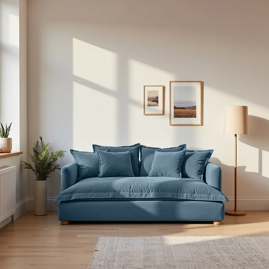 Jamun Sofa - 2 Seater - Blue
