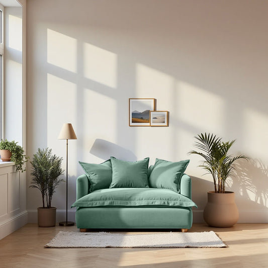 Jamun Sofa - Loveseat - Leaf Green