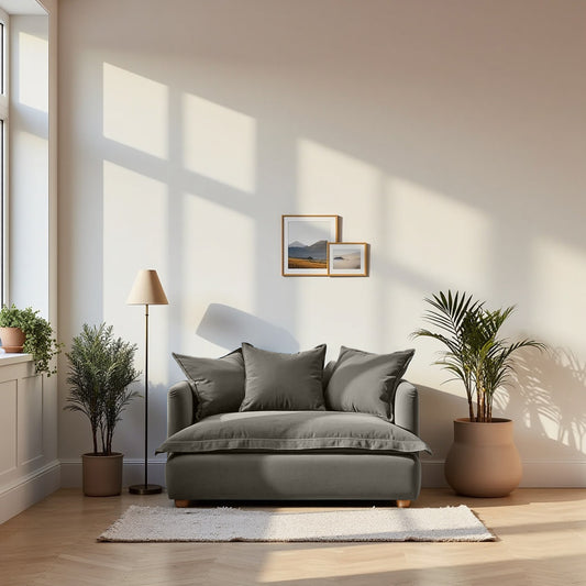 Jamun Sofa - Loveseat - Grey