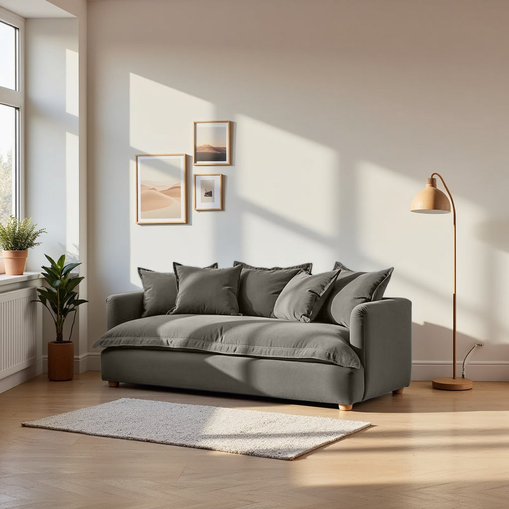 Jamun Sofa - 2 Seater - Grey