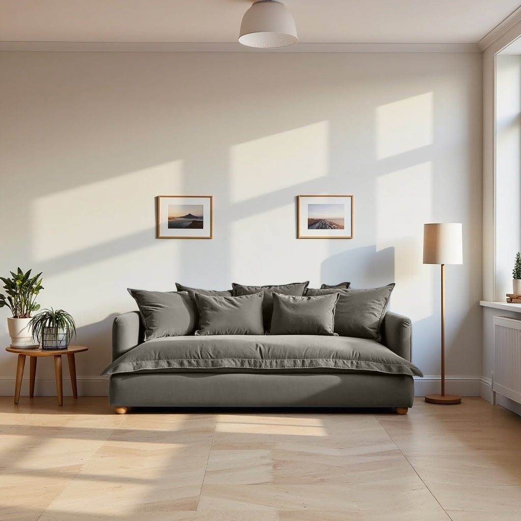 Jamun Sofa - 3 Seater - Grey