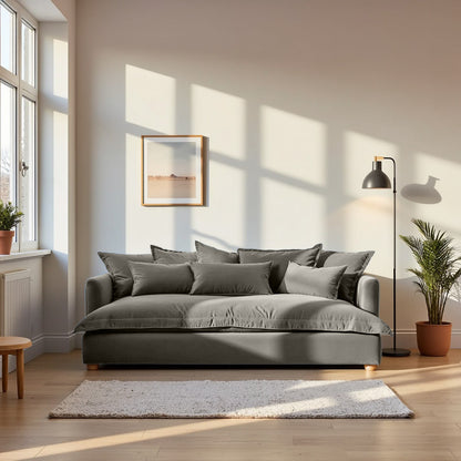 Jamun Sofa - 3 Seater - Grey
