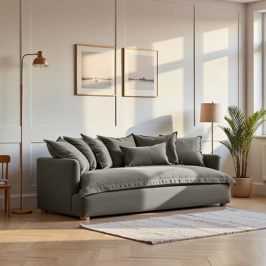 Jamun Sofa - 3 Seater - Grey