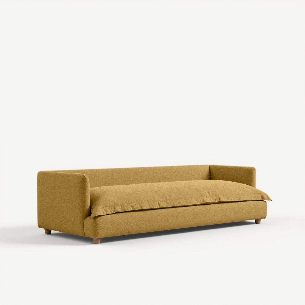 Jamun Sofa - 3 Seater - Mustard