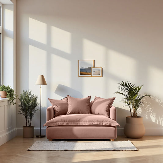 Jamun Sofa - Loveseat - Peach