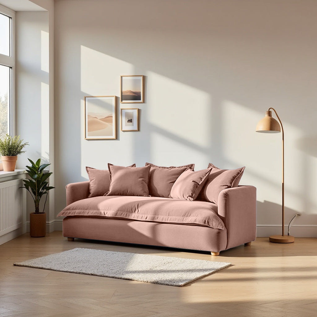 Jamun Sofa - 2 Seater - Peach