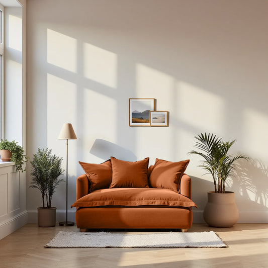 Jamun Sofa - Loveseat - Copper