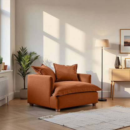 Jamun Sofa - Loveseat - Copper