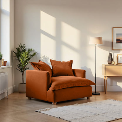 Jamun Sofa - Loveseat - Copper