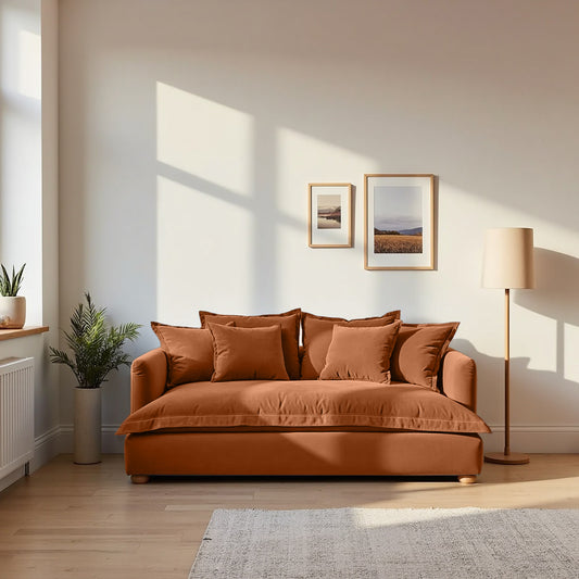 Jamun Sofa - 2 Seater - Copper