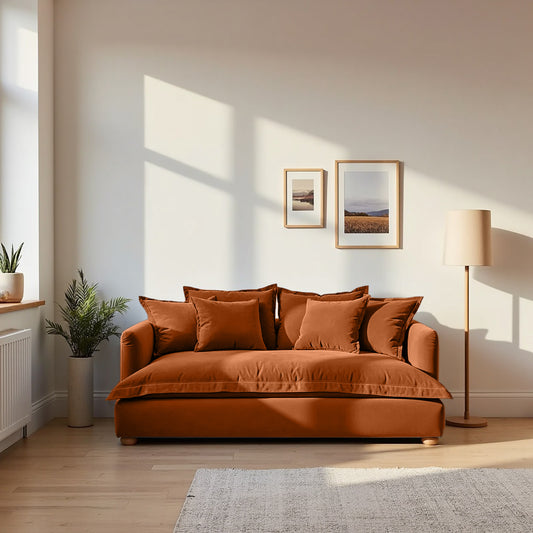 Jamun Sofa - 2 Seater - Copper