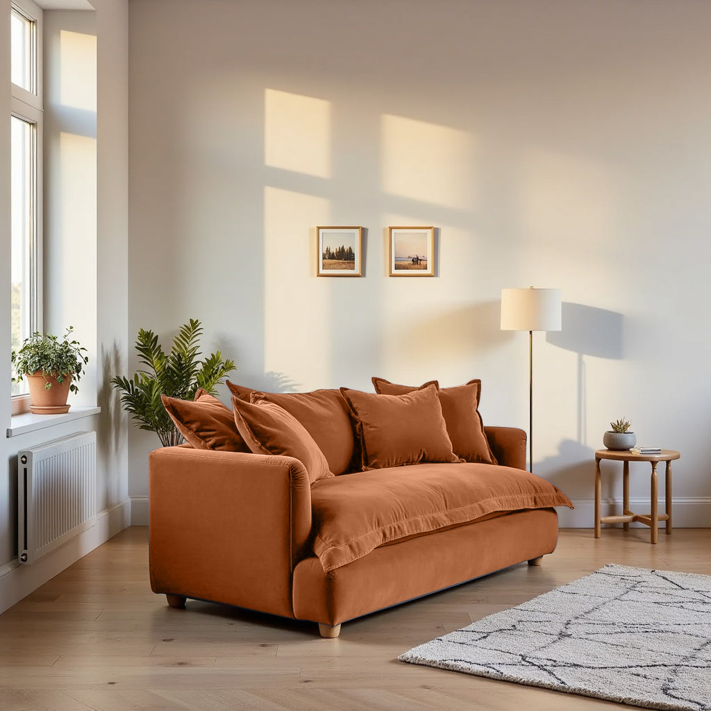 Jamun Sofa - 2 Seater - Copper