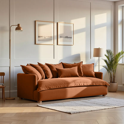Jamun Sofa - 3 Seater - Copper