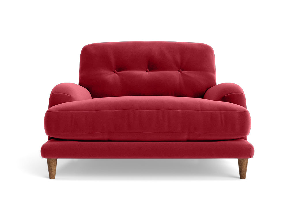 Sugar Sofa - Loveseat - Dark Maroon