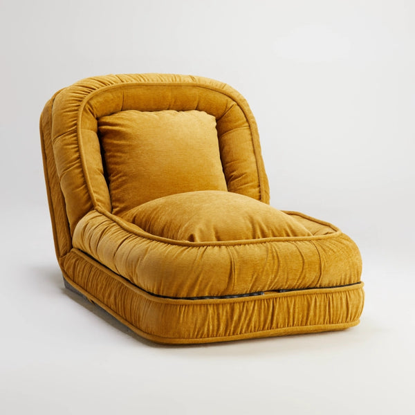 Floor Sofa Bed - Mustard