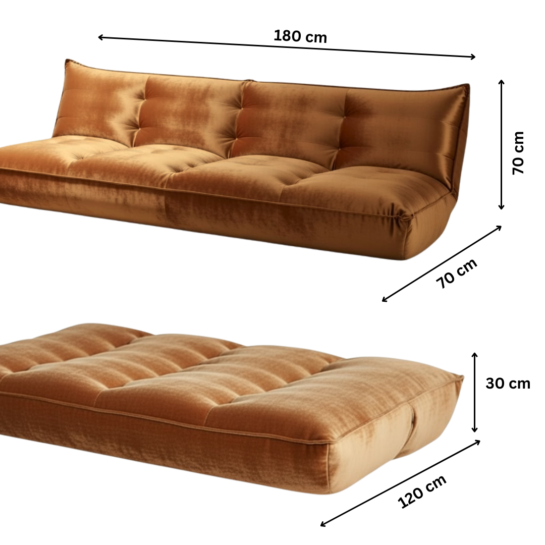 The Rosetta | Sofa Bed (Tan Brown)