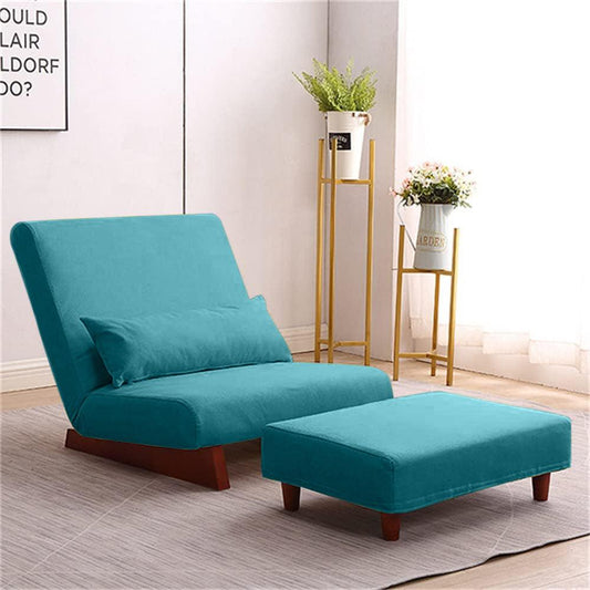 Borneo with Pouffe - Floor Sofa and Lounger (Turquoise) - CosyLabs