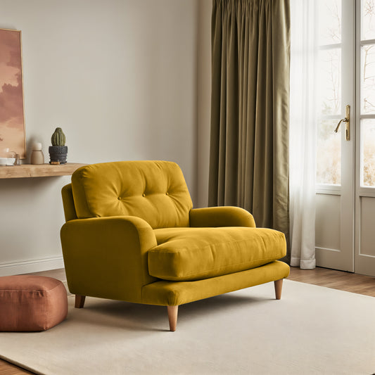 Sugar Sofa - Loveseat - Mustard